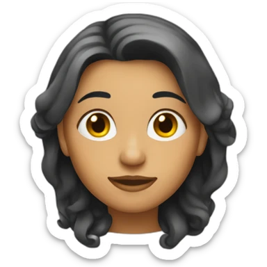 Bruja con pelo largo pelirroja sticker