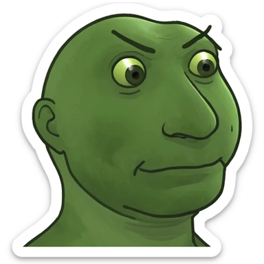 arms crossed on neck man sticker