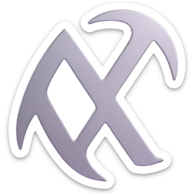 3D style female sign symbol, metallic finish, modern look sticker