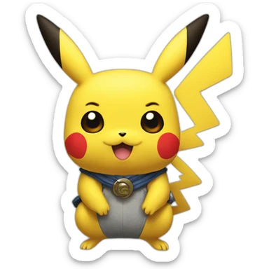 edo style Pikachu sticker