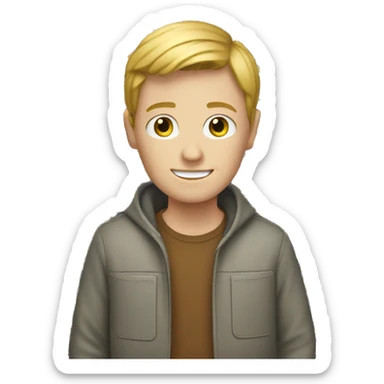 story maker, white boy sticker