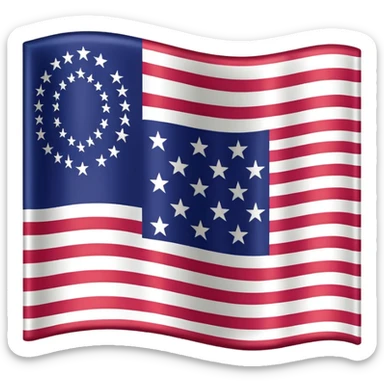 The flag of the US state of Ohio sticker