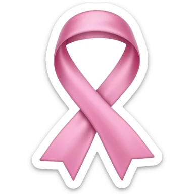 Pink ribbon sticker