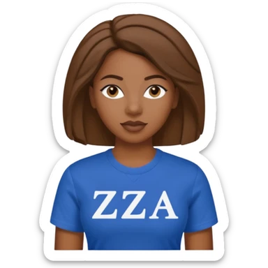 Black woman zeta phi beta sorority sticker