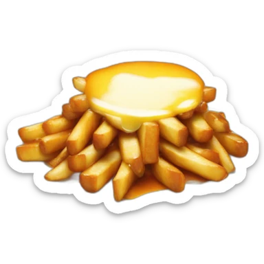 poutine fait un bras de fer avec macron sticker