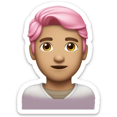 Moño rosado sticker