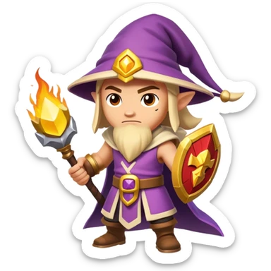 clash of clans style mage sticker
