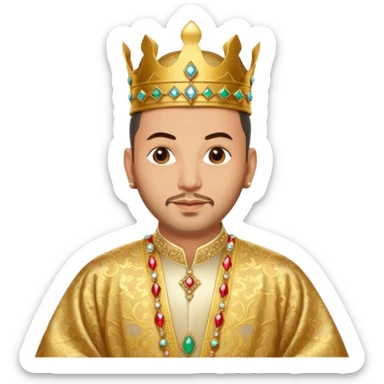 Robe mariage roi Mohammed VI sticker