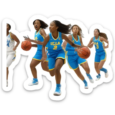 UCLA woman basketball sticker