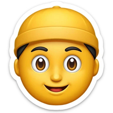 şapka takan ördek sticker