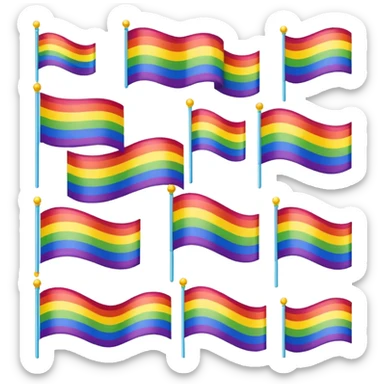 all the gay flags sticker