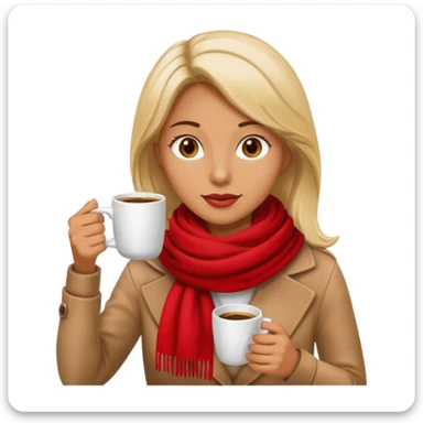 woman drinking coffee in a cafe sticker