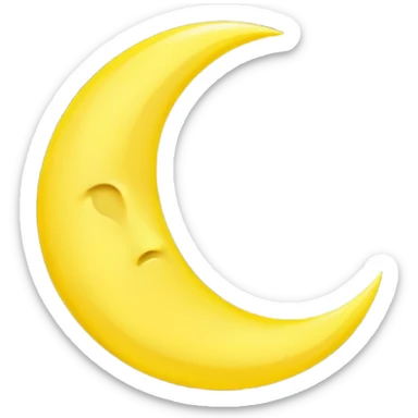 The crescent moon sticker