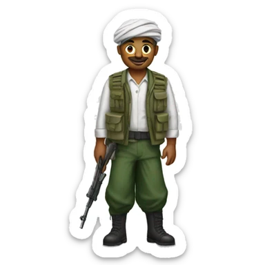 palestine freedom fighter sticker