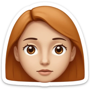 person looking up left sticker