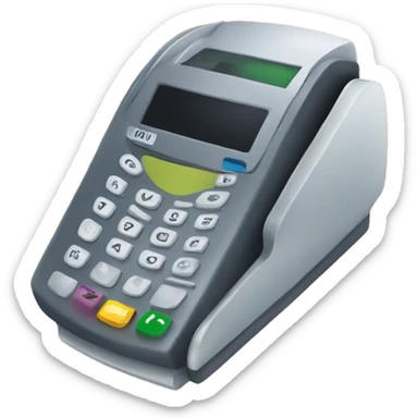 Debit card and payment terminal sticker