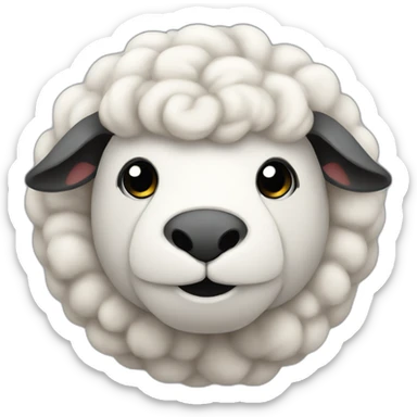 Cute sheep turbocharger sticker