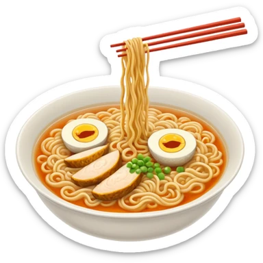 fideos ramen sin sopa sticker