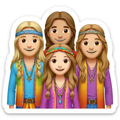 hippies sticker