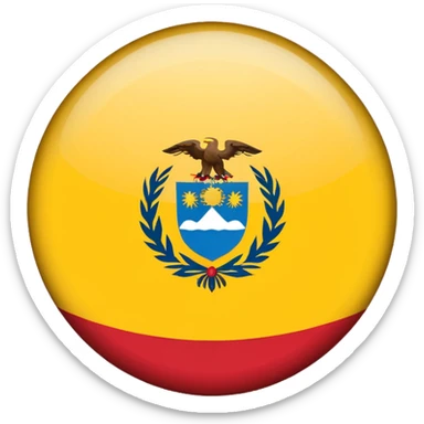 Bandera de colombia circular sticker