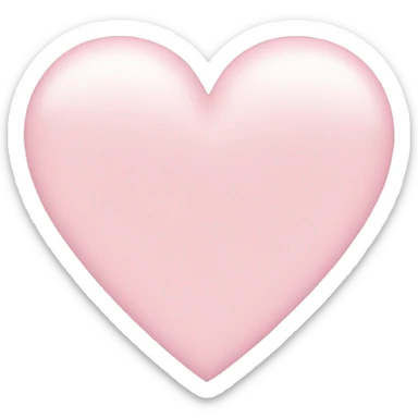 Light pink heart  sticker