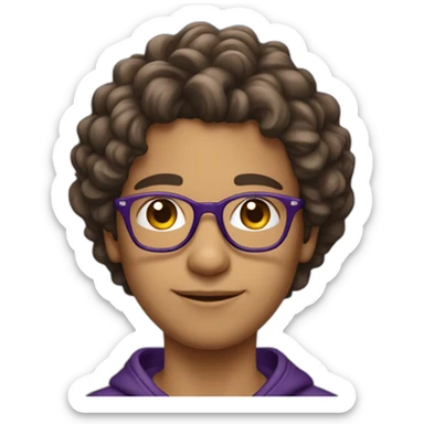 young-latino-math-teacher-wavy-hair-glasses-purple-hoodie sticker