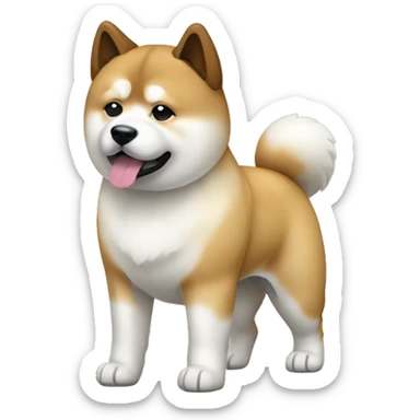 Akita Dog Breed Full Body sticker
