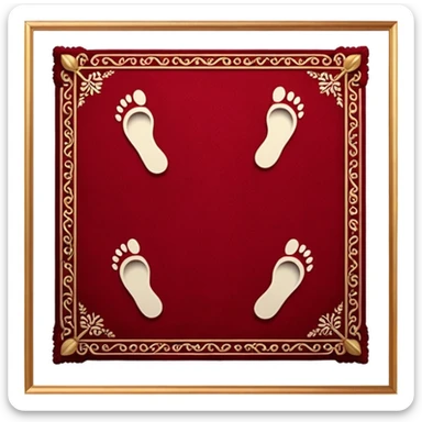 Footprints blood on carpet make sure it is in royal room  sticker