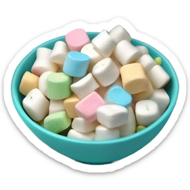 bowl full of Lucky charms marshmallows ￼￼ sticker