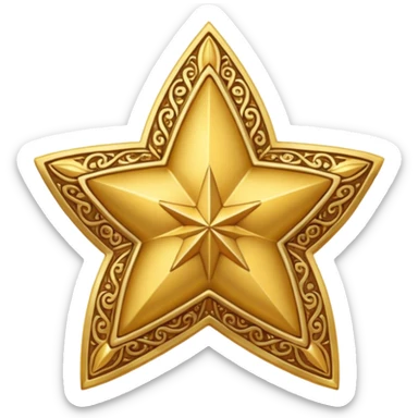 Morocco star sticker