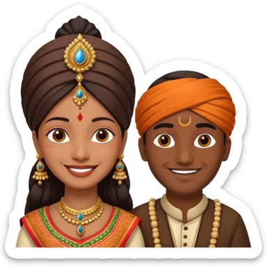 2 indian couple beautiful 😍  sticker