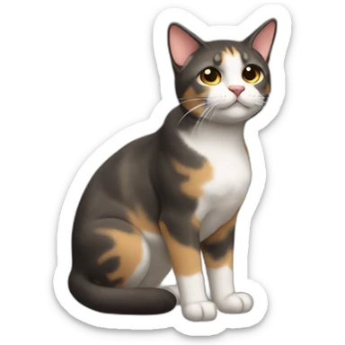 Gato de la suerte sticker