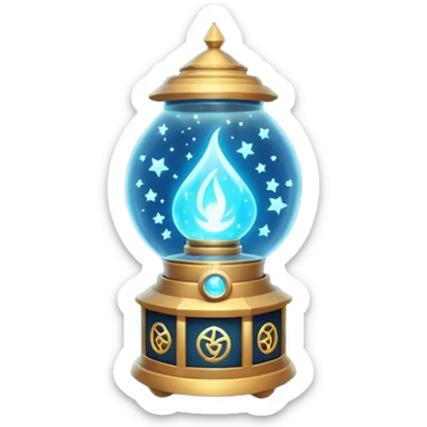 cosmic magic lantern object icon, floating lantern with arcane energy, swirling stars inside, glowing ancient runes, epic fantasy aura, 3D cartoon, mobile game icon style, centered, clean background, no text, no watermark
 sticker