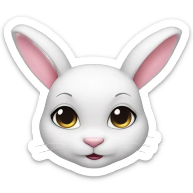 Coquette bunny sticker