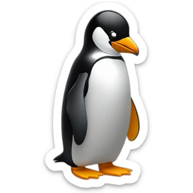 linux tux penguin sticker