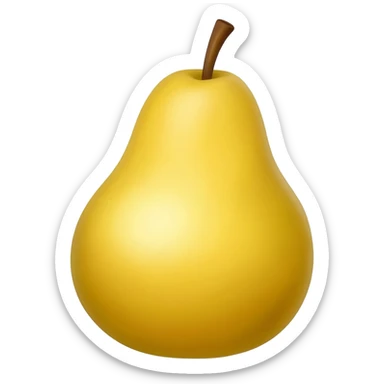 Pear made of Gold sticker