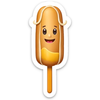 Corndog sticker
