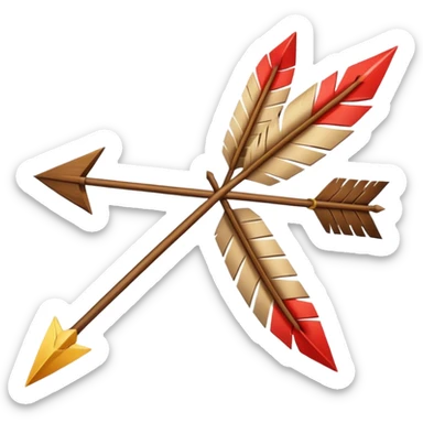 arrow going fast sticker