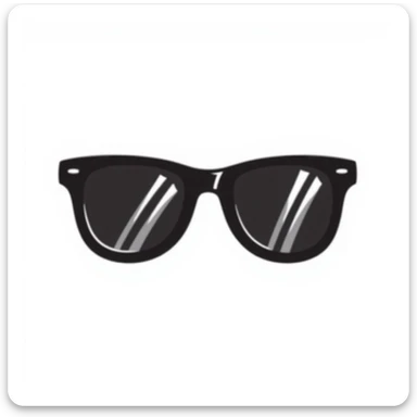 a pair of sunglasses sticker