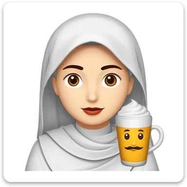 omuz hizasında kısa kıvırcık saçlı, buğday tenli ve koyu kahverengi gözlü genç bir kadın sticker