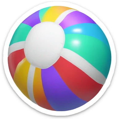 inflatable beach ball sticker