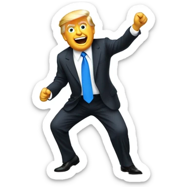 Donald trump dancing  sticker