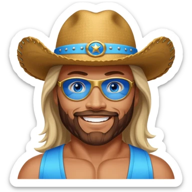 Randy Macho Man Savage blue eyes sticker