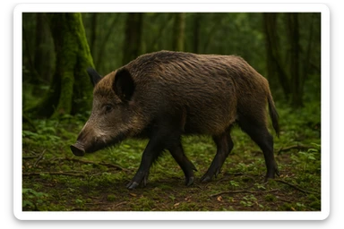 Wild boar sticker