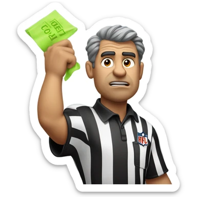 A terrible NFL referee sticker