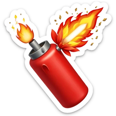 V for vendetta fire cracker sticker