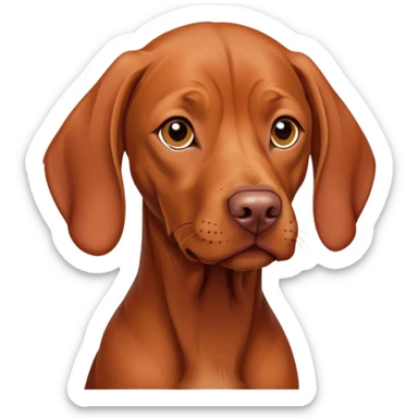 A vizsla dog sticker