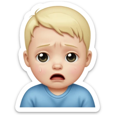 baby in pain sticker