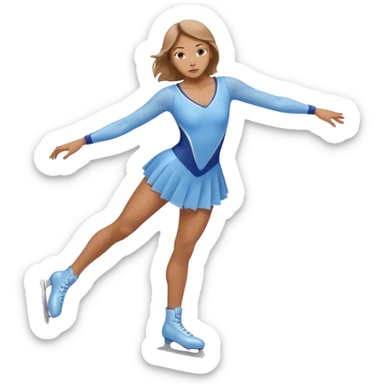 Victoruam ice skater sticker