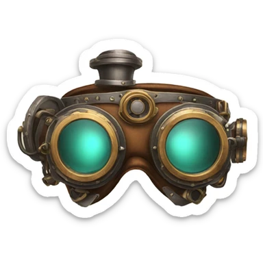  steampunk goggles sticker